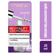 Loreal Paris Serum Rellenador Ácido Hialurónico Ojos 20 Ml - Farmacias Arrocha