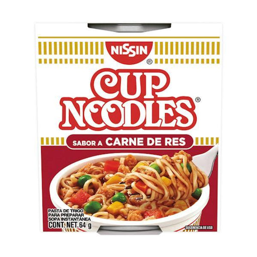 Nissin Sopa Cup Noodles Beef 2.25Oz - Farmacias Arrocha