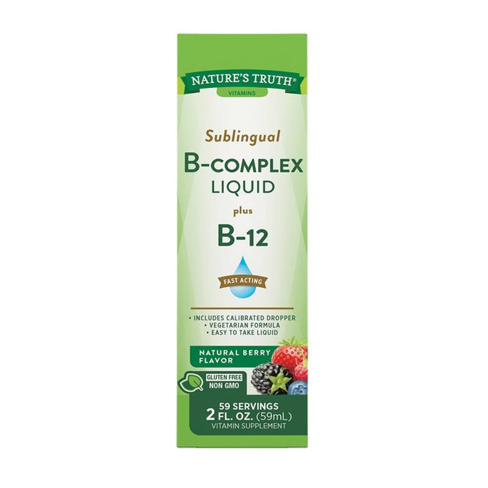 Vit B Complex +B12 Liquid 2 Oz - Farmacias Arrocha