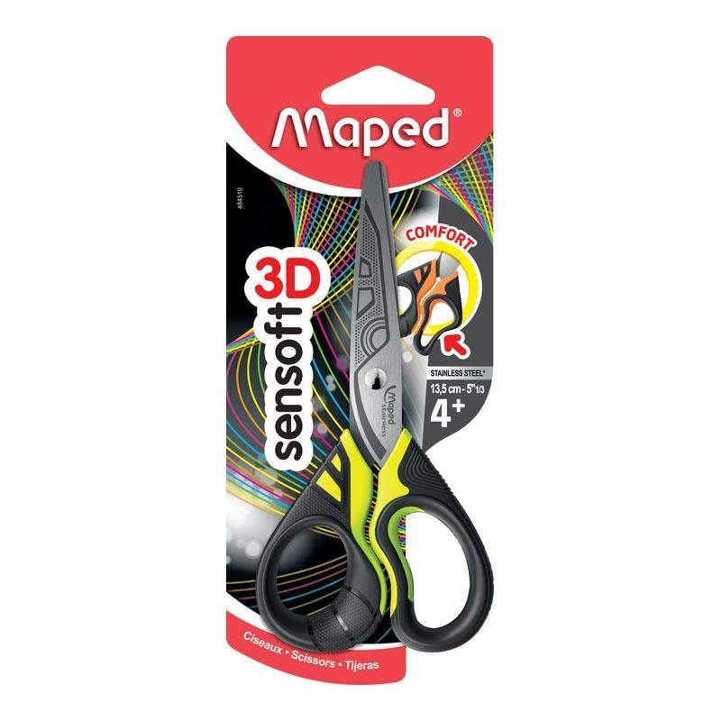 Maped Tijera Sensoft Fluo 13.5Cm - Farmacias Arrocha