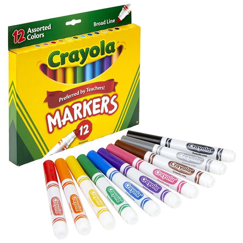 Crayola Mkr 12Ct Bl Reg Asst - Farmacias Arrocha