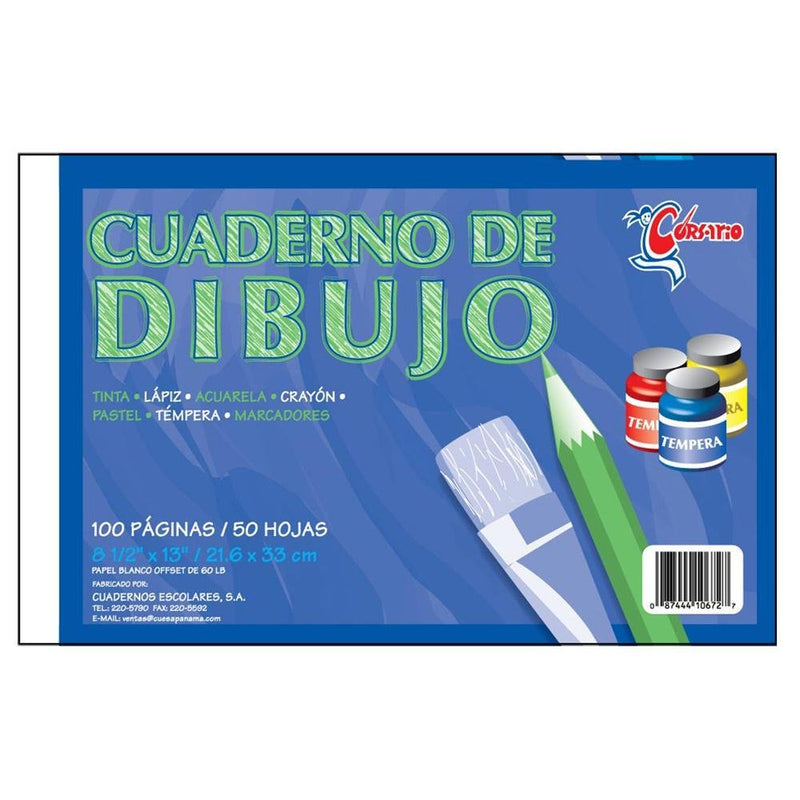 Corsario Cuaderno Dibujo Senc 8.5X13 (36) - Farmacias Arrocha