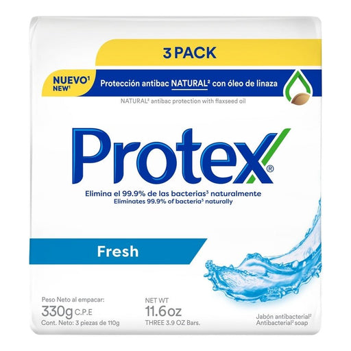 Jabón de Tocador Antibacterial Protex Fresh 110 g 3 Pack - Farmacias Arrocha