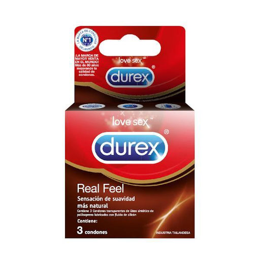 Durex Real Feel 3Pz - Farmacias Arrocha