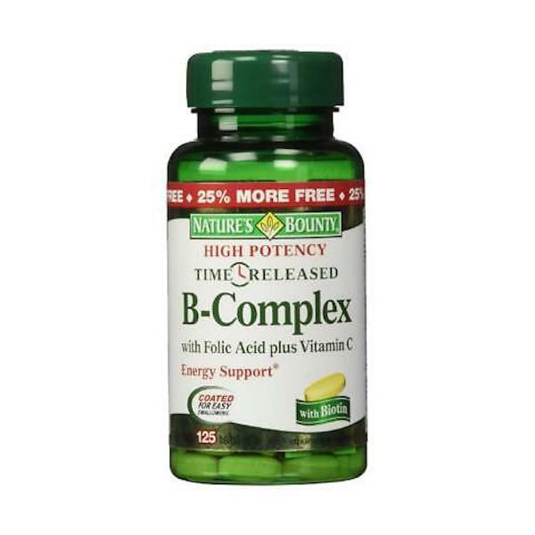Nature's Bounty B complex with folic acid plus Vit C + Biotin - Farmacias Arrocha