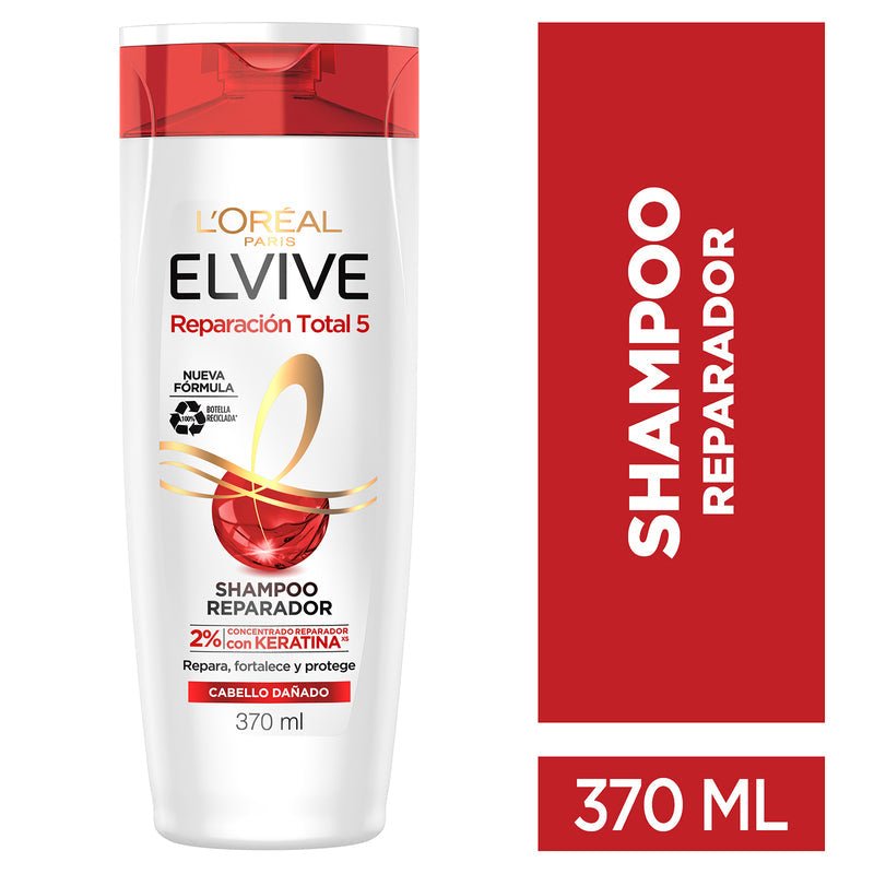 L'Oreal Elvive Shampoo Reparador Reparación Total 5 370Ml - Farmacias Arrocha