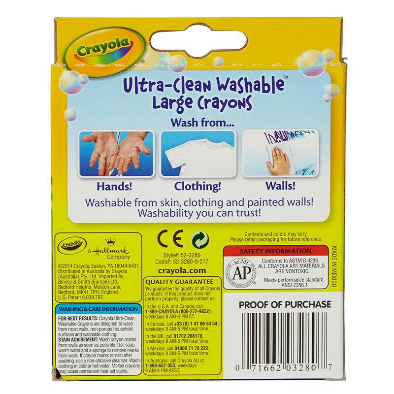 Crayola Ultra Clean - 8 Large - Farmacias Arrocha