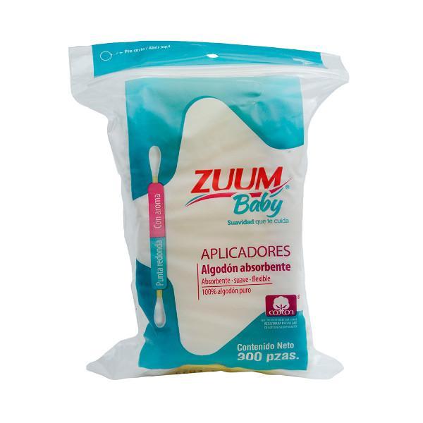 Zuum Algodon Aplicador Bebe Bolsa 300Pz - Farmacias Arrocha