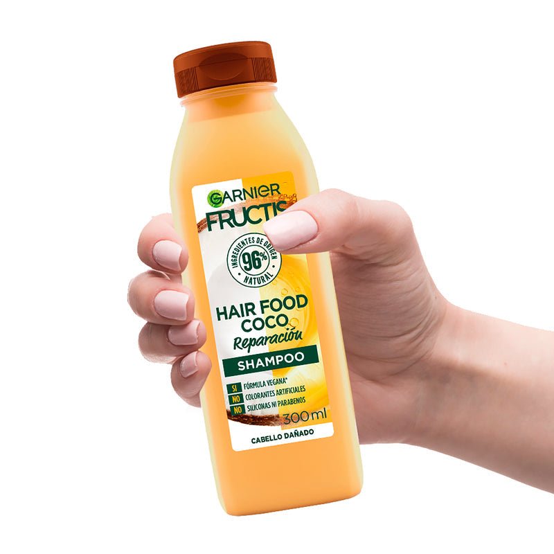 Garnier Fructis Hair Food Shampoo de Reparación Coco 300ML - Farmacias Arrocha