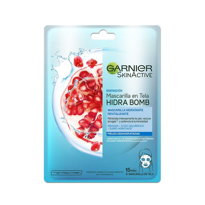 Garnier Skin Active Mascarilla en Tela Hydra Bomb Granada - Revitalizante - Farmacias Arrocha