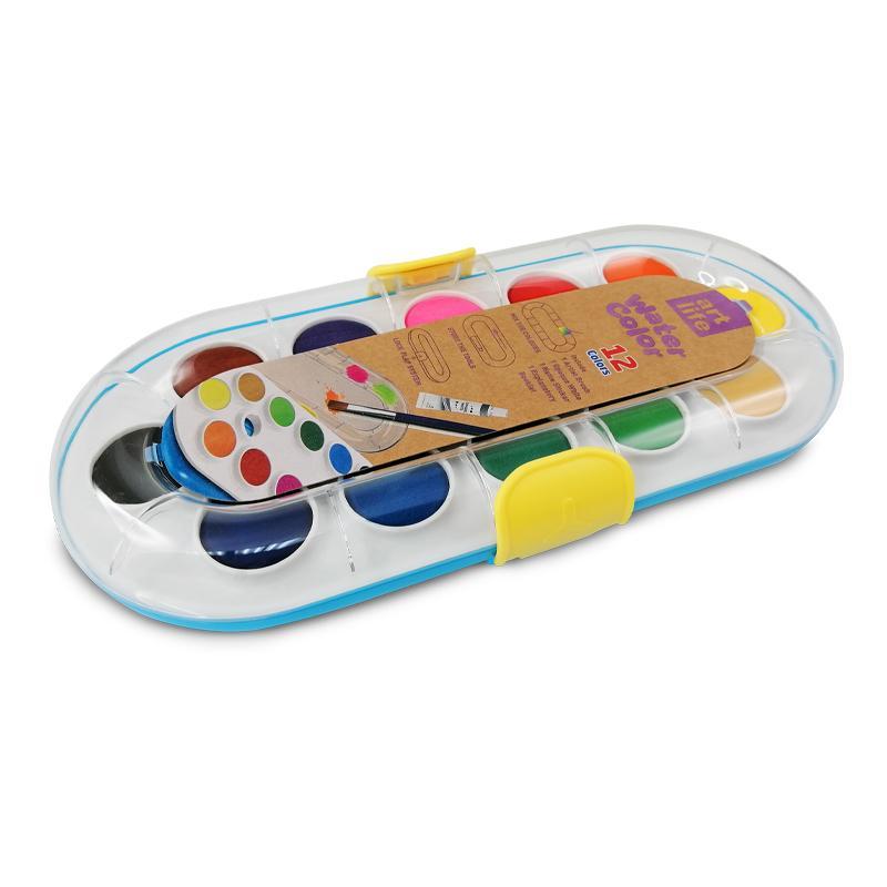 John Shen Art Life 12 Water Color Box Withopaque White Brus - Farmacias Arrocha