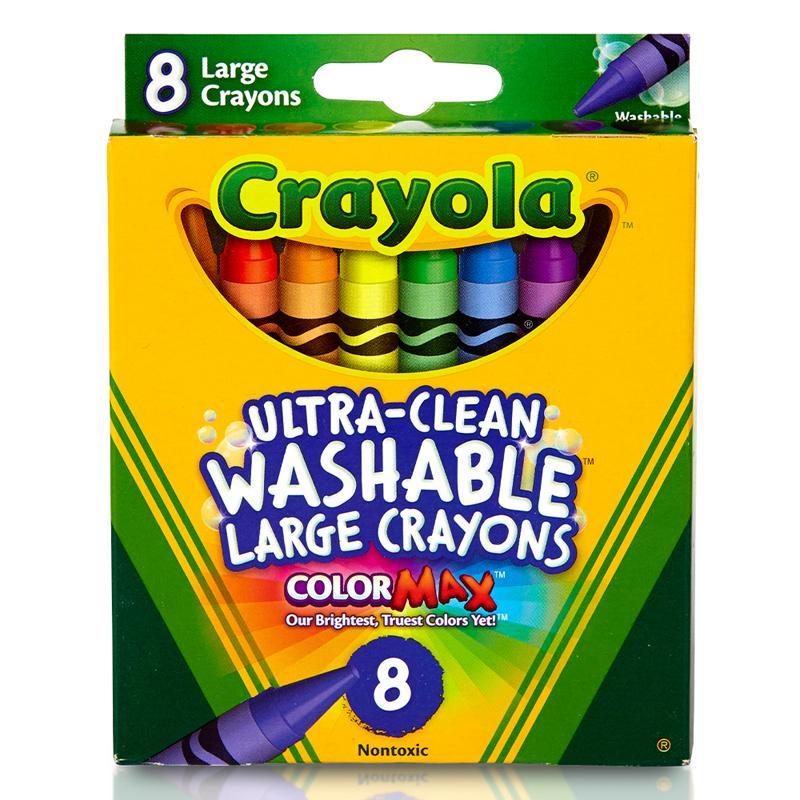 Crayola Ultra Clean - 8 Large - Farmacias Arrocha