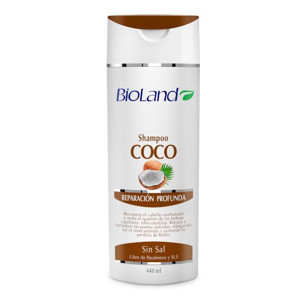 Bioland Shampoo Coco 440Ml - Farmacias Arrocha