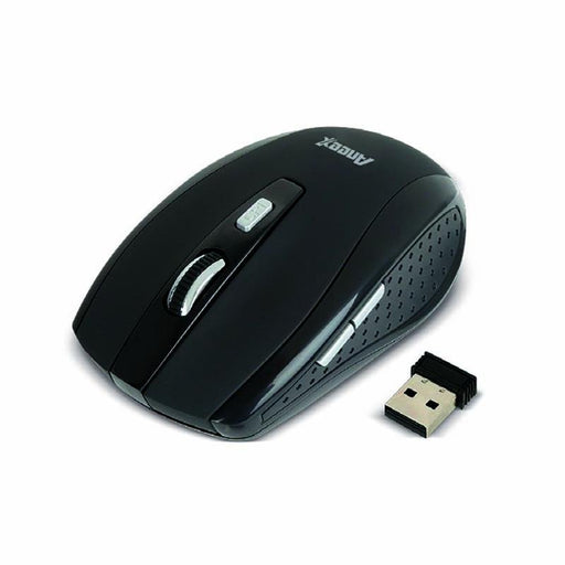 Aneex 2.4G Wireless Optical Mouse Rubber Black - Farmacias Arrocha