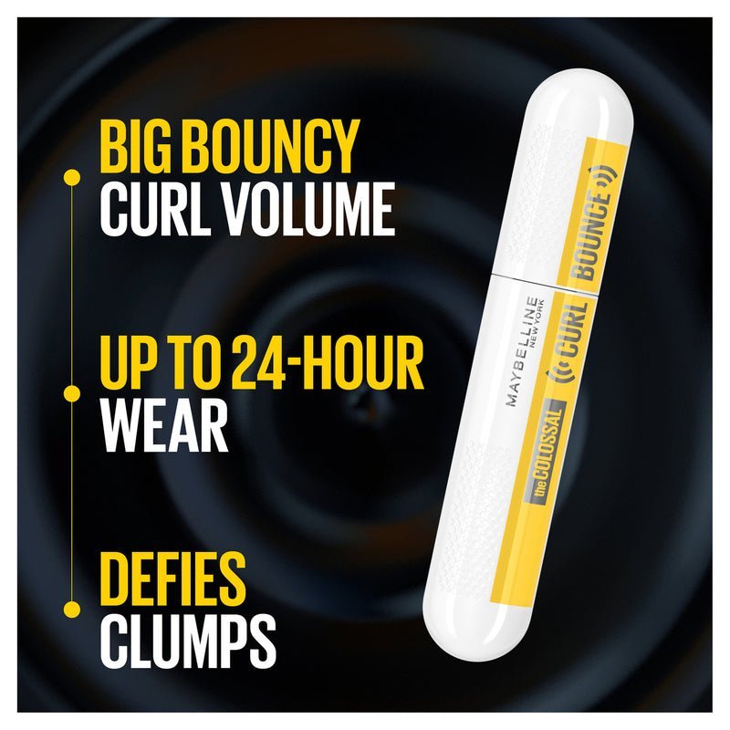 Maybelline Máscara De Pestañas Colossal Curl Bounce Very Black Lavable - Farmacias Arrocha