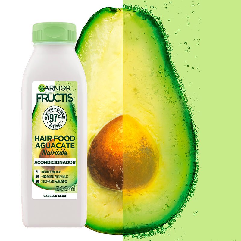 Garnier Fructis Hair Food Acondicionador de Nutrición Aguacate 300ML - Farmacias Arrocha