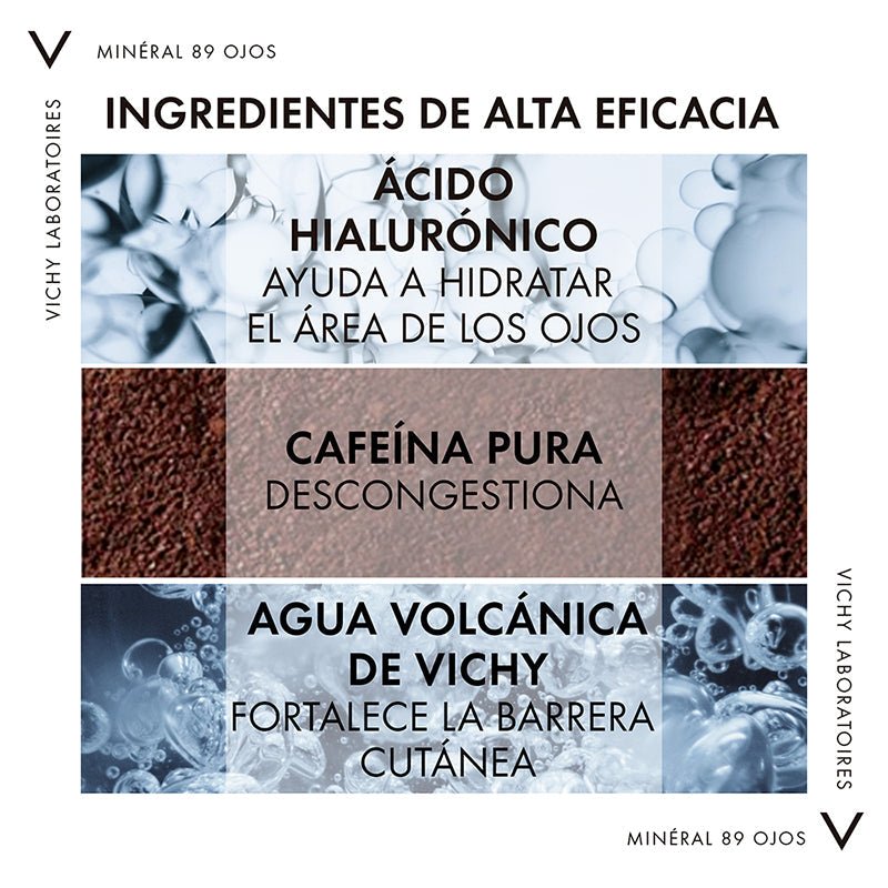 Vichy Minéral 89 Contorno de Ojos 15 ml - Farmacias Arrocha