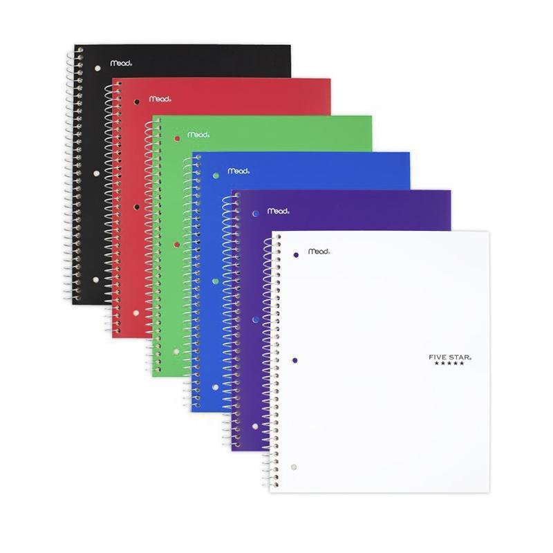 Mead Five Star Notebook Wire 1-Sub (12) - Farmacias Arrocha