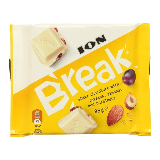 Ion Break Whit Choc Raisin Nut 85Gr - Farmacias Arrocha