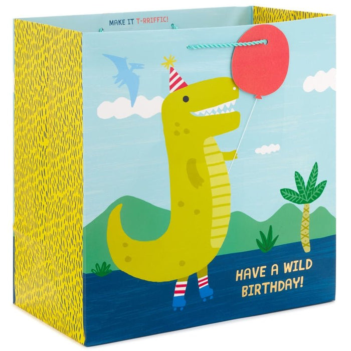 Hallmark Bolsa Dinosaur W Balloon Party Hat - Farmacias Arrocha
