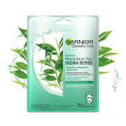 Garnier Skin Active Mascarilla en Tela Hydra Bomb Té Verde - Matificante - Farmacias Arrocha