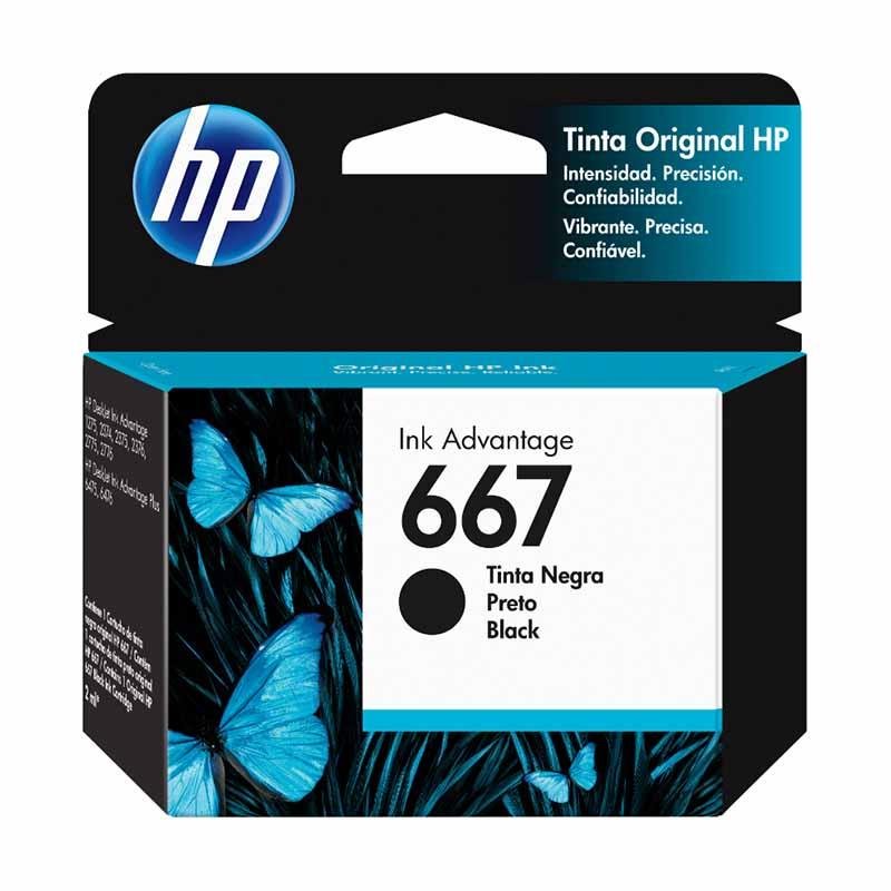 Hp Hp 667 Black Original Ink Cartridge - Farmacias Arrocha