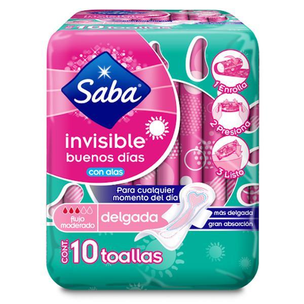 Saba Toalla Femenina Con Alas Invisible - Farmacias Arrocha