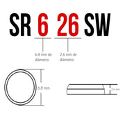 Maxell Batería de Botón SR 626 SW - Farmacias Arrocha