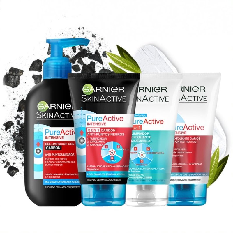 Garnier Pure Active Gel 3 en 1 Anti Puntos Negros - Farmacias Arrocha