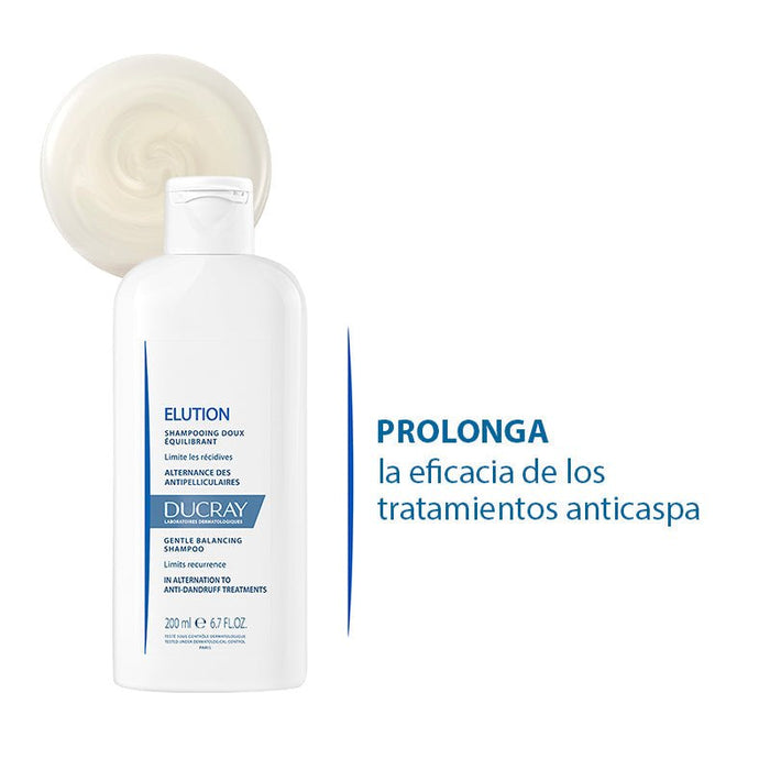 Ducray ELUTION Shampoo Dermoprotector 200ML - Farmacias Arrocha