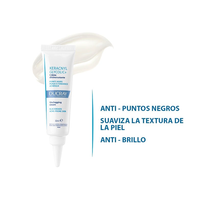 Ducray Keracnyl Glicolic+ Crema Desincrustante - Farmacias Arrocha