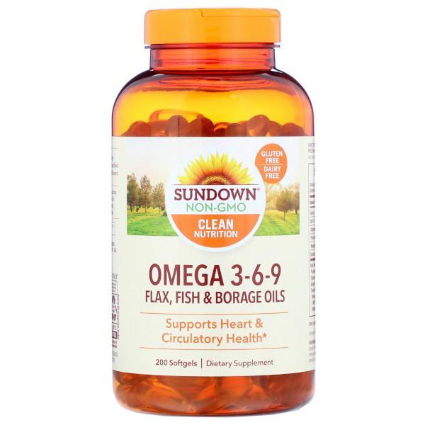 Sundown Naturals Omega 3-6-9 de 200 softgels - Farmacias Arrocha