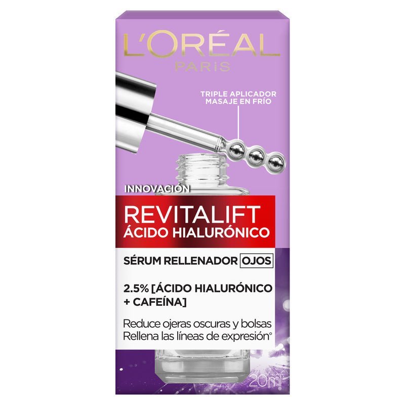 Loreal Paris Serum Rellenador Ácido Hialurónico Ojos 20 Ml - Farmacias Arrocha