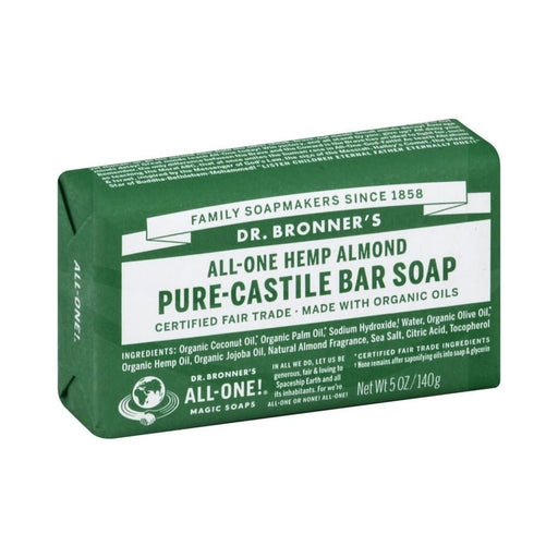 Dr Bronner Soap Almond Barr 140G - Farmacias Arrocha