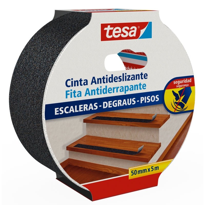 Tesa Cinta Antideslizante Negra 5Mx50Mm - Farmacias Arrocha