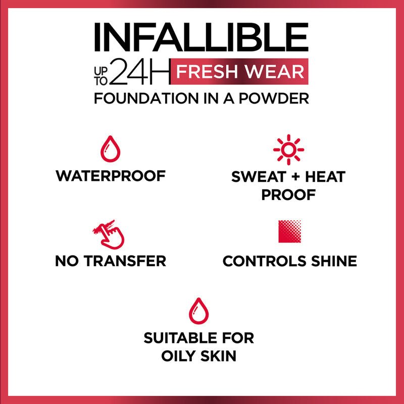 L'Oreal París Base En Polvo Infalible 24H Fresh Wear - Farmacias Arrocha