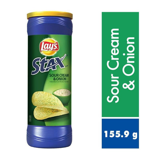 Lays Stax S Cream & Onion 155.9Gr - Farmacias Arrocha
