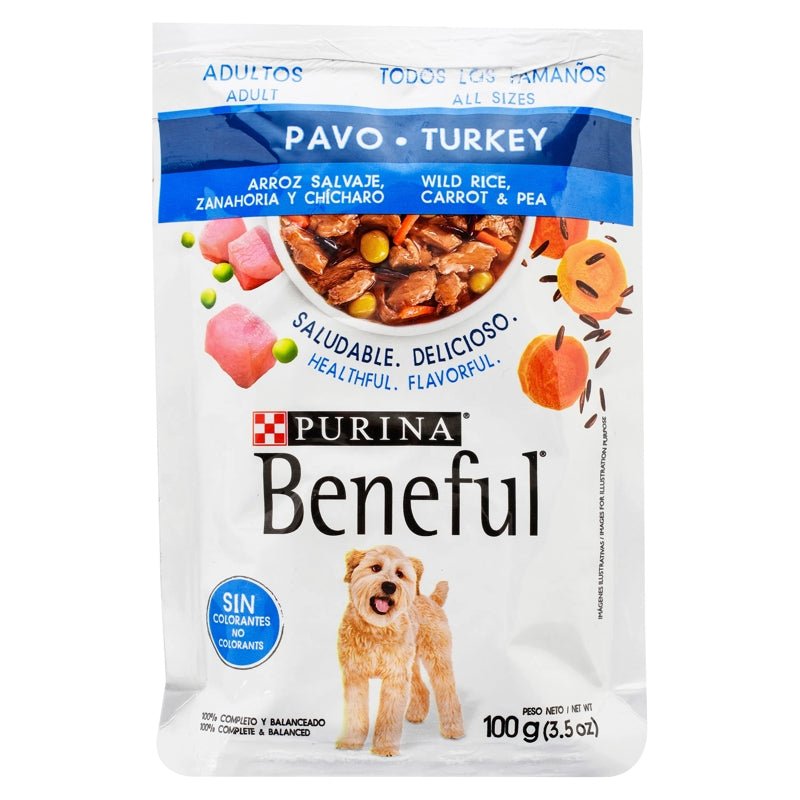 Purina Beneful Adult Comida Húmeda - Pavo 100 Gr - Farmacias Arrocha