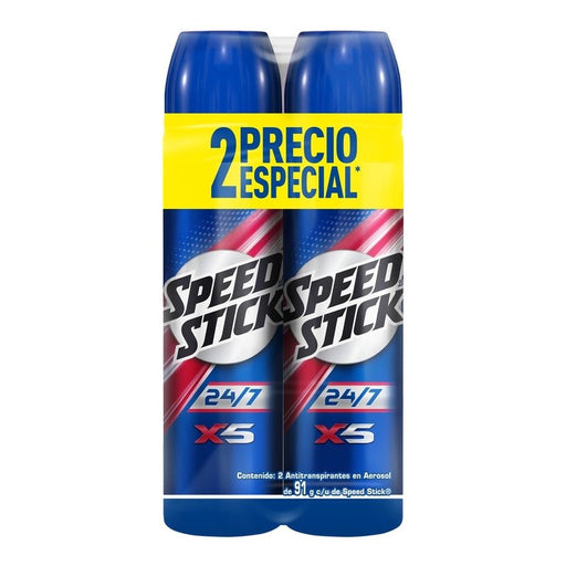 Desodorante Speed Stick 24/7 X5 Multi-Protect Aerosol 91 g 2 Pack - Farmacias Arrocha