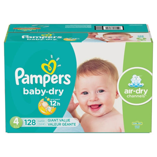 Pampers Baby Dry S4 Giant Pack 1/128 - Farmacias Arrocha