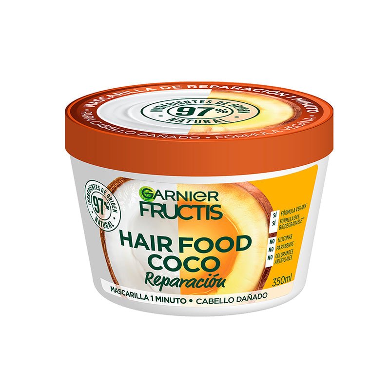 Garnier Fructis Hair Food Mascarilla de Reparación Coco 300ML - Farmacias Arrocha