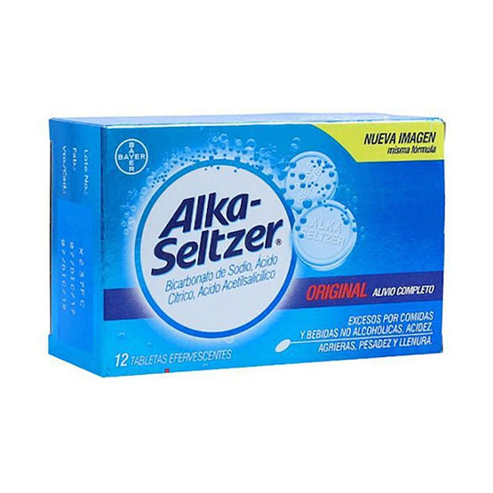 Alka Seltzer Efervescente 12 Tabletas - Farmacias Arrocha