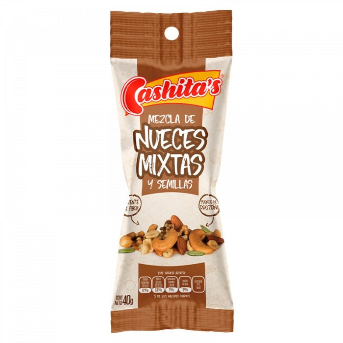 Cashitas Nueces Mixtas/Sem Tubo 40Gr - Farmacias Arrocha