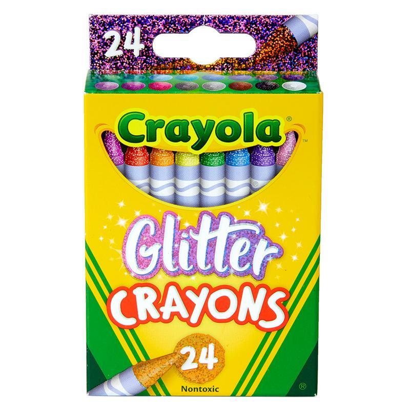 Crayola Crayon 24Ct Glitter - Farmacias Arrocha