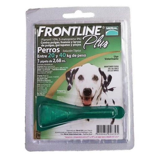 Frontline Plus Perros 20 A 40 Kgr.(2.68M - Farmacias Arrocha