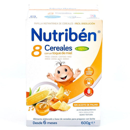 Nutriben 8 Cereales Miel 4 Frutas 300 Gr - Farmacias Arrocha