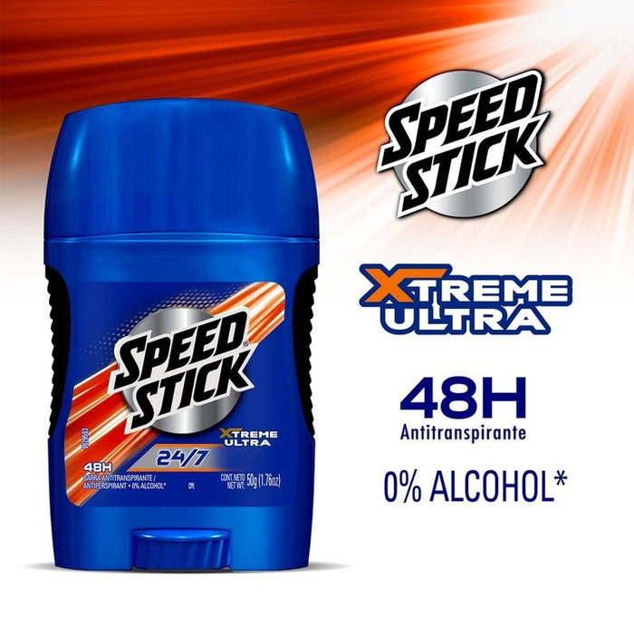 Desodorante Speed Stick 24/7 Xtreme Ultra Barra 50 g 2 Pack - Farmacias Arrocha