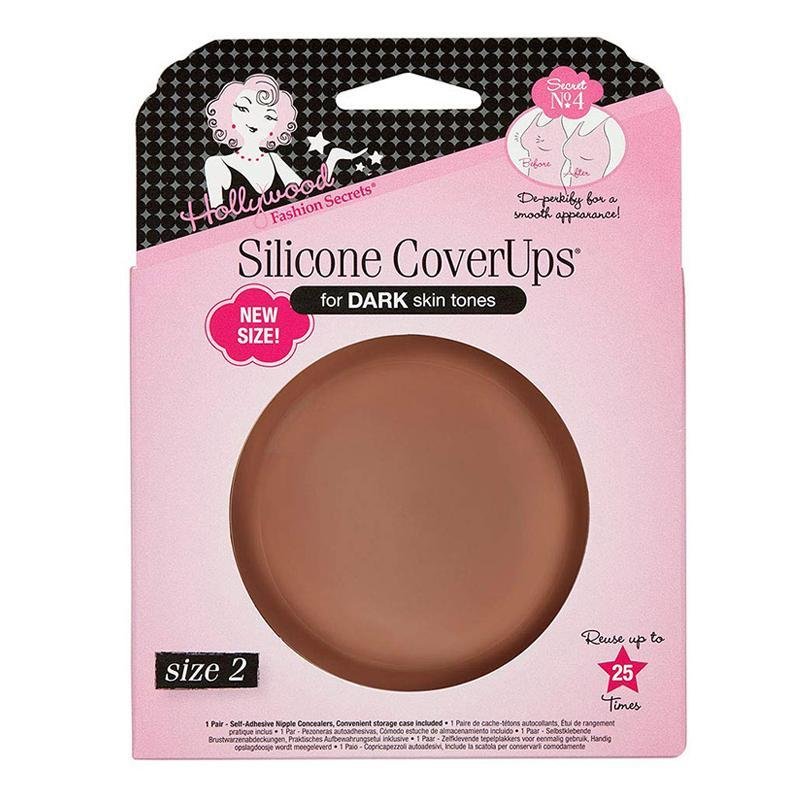 Hollywood Fashion Secrets Silicone Cover Ups Dark - Farmacias Arrocha