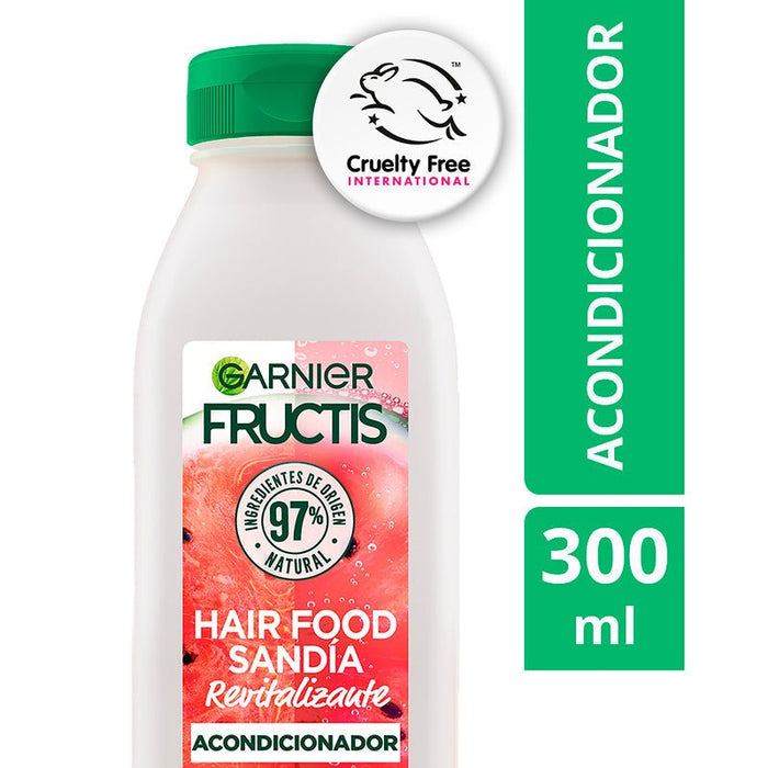 Garnier Fructis Hair Food Acondicionador Sandía Revitalizante Cabello Normal - 300 Ml - Farmacias Arrocha