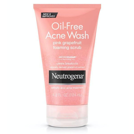 Neutrogena Oil-Free Acne Wash Foaming Scrub Pink Grapefruit - Farmacias Arrocha
